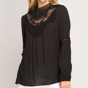 LIGHT BLUE She and sky  boho peasant Blouse large